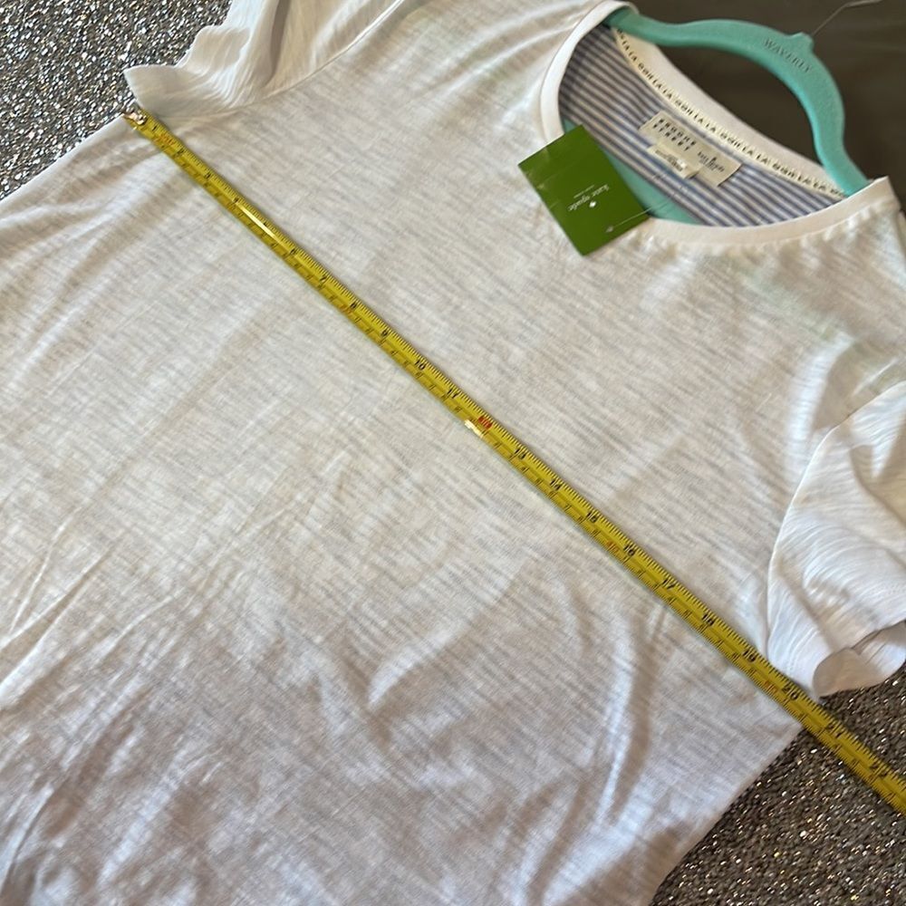 Kate Spade Broome Street Ruffle Back Tee size Large NEW - Picture 6 of 8